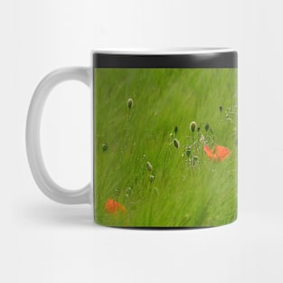 Poppies in Wheat Field Mug